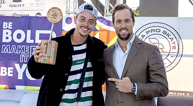 Cascalense Gabriel Ribeiro vence 2.ª etapa da <I>“Liga Pro Skate”</I> nos Jardins do Estoril(T)