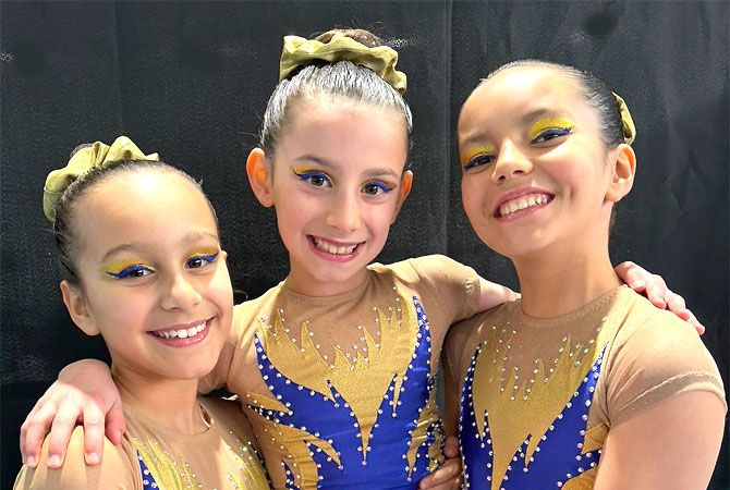 Ginastas da AD Clube da Linha-Oeiras no 