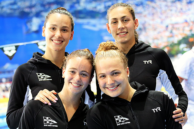 Algesinas Rafaela, Raquel, Rita e Ana batem record nacional Absoluto dos 4x50m Estilos(T)